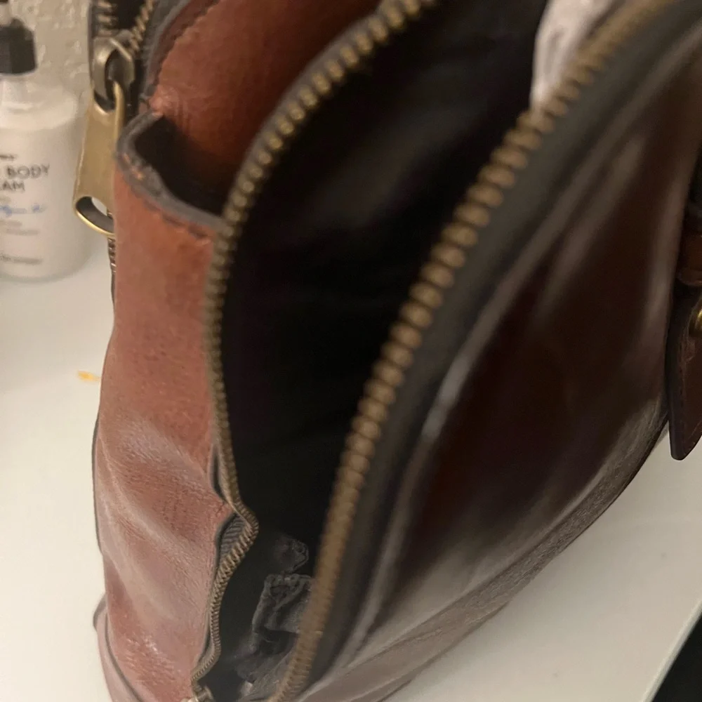 Fossil Dillon Pilot Bag Cognac